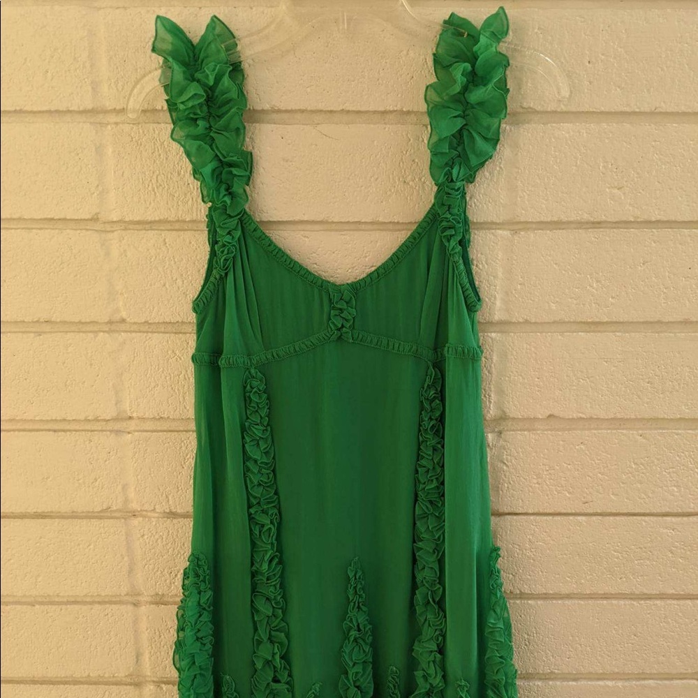 EUC Green dress, only worn once - Picture 1 of 2